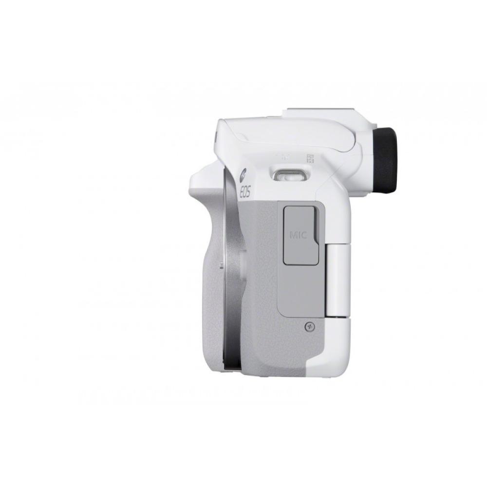 Canon - EOS R50, White + RF-S 18-45mm F4.5-6.3 IS STM Kit MILC 24,2 MP CMOS 6000 x 4000 Pixeles Blanco