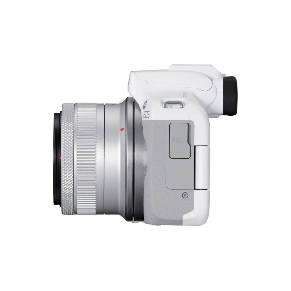 Canon - EOS R50, White + RF-S 18-45mm F4.5-6.3 IS STM Kit MILC 24,2 MP CMOS 6000 x 4000 Pixeles Blanco