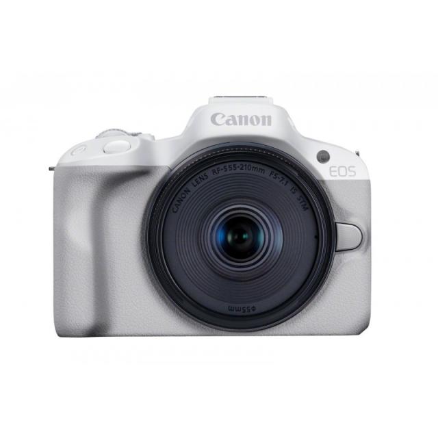Canon - EOS R50, White + RF-S 18-45mm F4.5-6.3 IS STM Kit MILC 24,2 MP CMOS 6000 x 4000 Pixeles Blanco