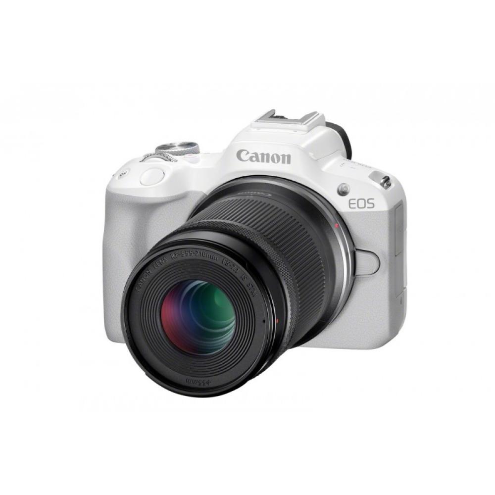 Canon - EOS R50, White + RF-S 18-45mm F4.5-6.3 IS STM Kit MILC 24,2 MP CMOS 6000 x 4000 Pixeles Blanco