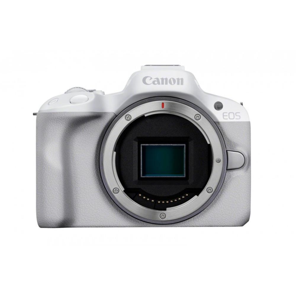 Canon - EOS R50, White + RF-S 18-45mm F4.5-6.3 IS STM Kit MILC 24,2 MP CMOS 6000 x 4000 Pixeles Blanco