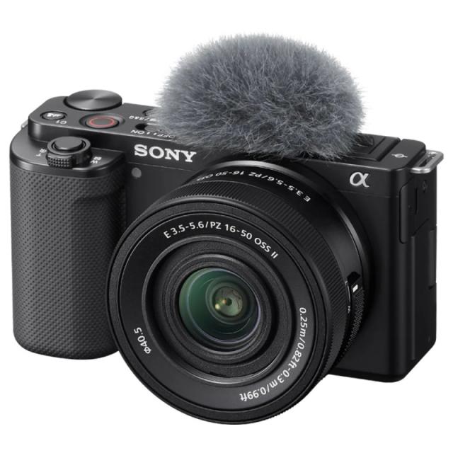 Sony - ZV-E10 + E PZ 16-50mm F3.5-5.6 OSS II MILC 24,2 MP CMOS 6000 x 4000 Pixeles Negro