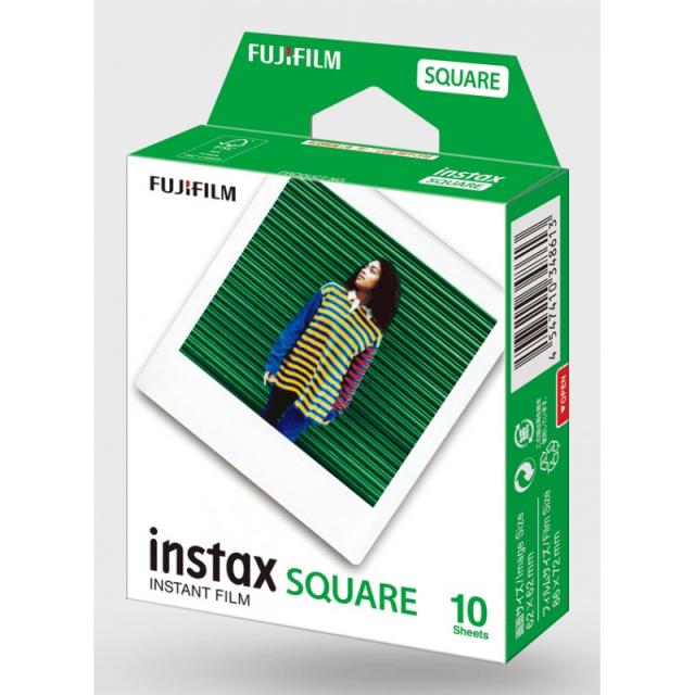 Fujifilm - instax SQUARE Film película instantáneas 10 pieza(s) 54 x 86 mm