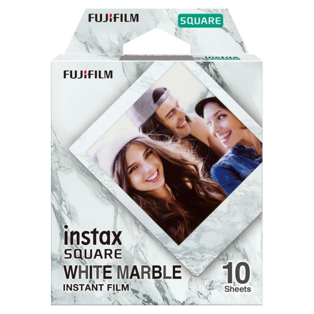 Fujifilm - SQUARE ''White Marble'' película instantáneas 10 pieza(s) 76,2 x 50,8 mm