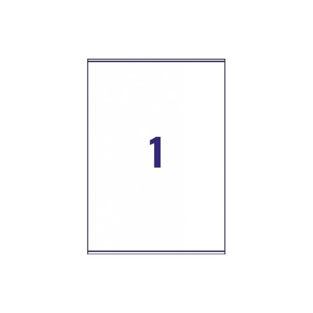 Avery - L7167-100 etiqueta autoadhesiva Rectángulo Permanente Blanco 100 pieza(s)