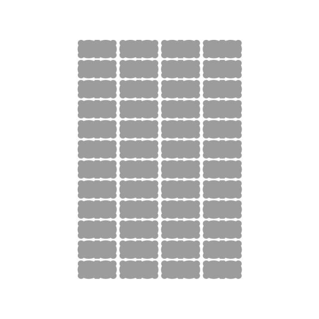 Tico - SL4-4521 etiqueta autoadhesiva Rectángulo Permanente Plata 4800 pieza(s)