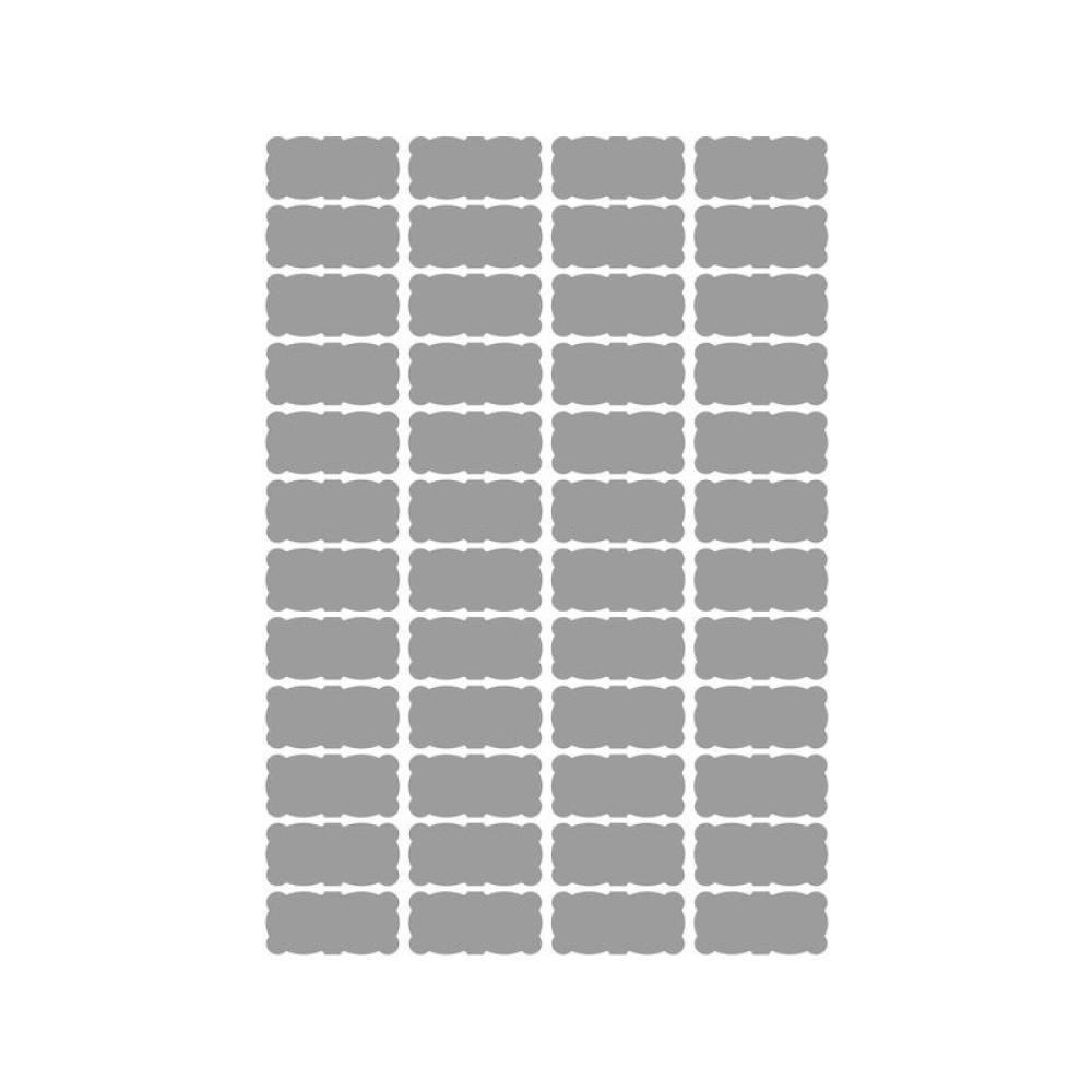 Tico - SL4-4521 etiqueta autoadhesiva Rectángulo Permanente Plata 4800 pieza(s)