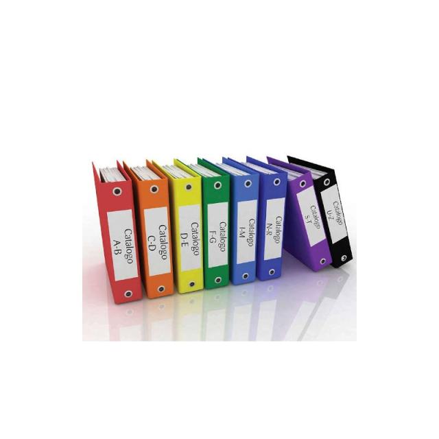 Tico - KIT 10 HOJAS ETIQUETAS BLANCAS Y FLUORESCENTES PARA OFICINA MIX 10 FORMATOS TICO TicoA4-mix