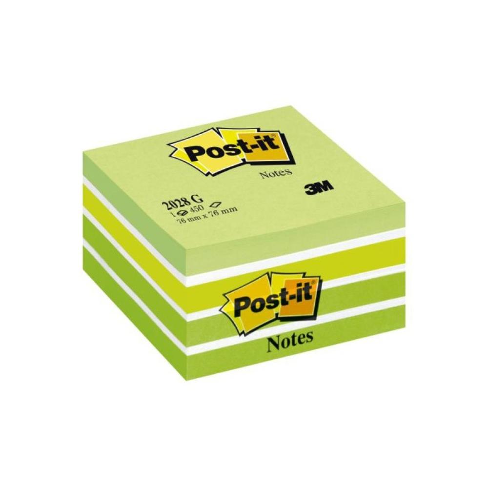 Post-It - 2028-G etiqueta autoadhesiva Verde, Blanco 1 pieza(s)