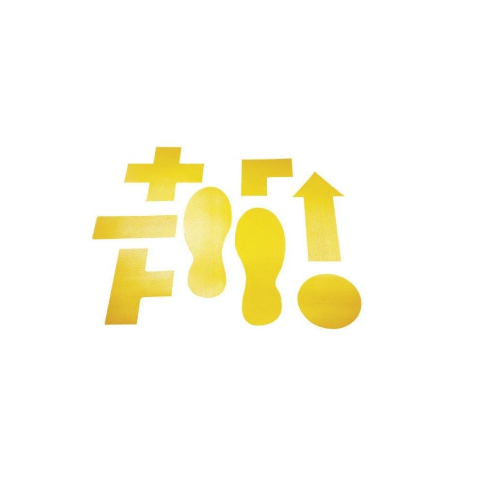 Durable - 170004 etiqueta autoadhesiva Permanente Amarillo 10 pieza(s)