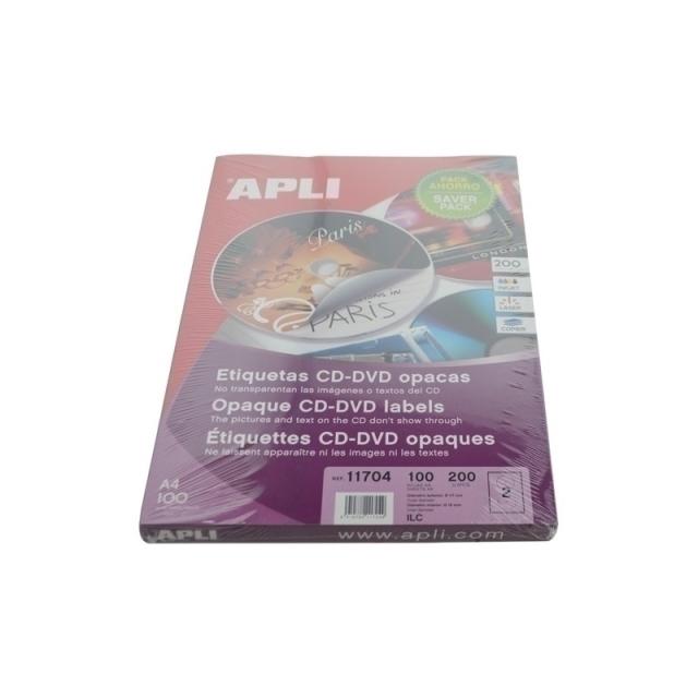 APLI - ETIQ.IMP.APLI 11704 100h A4 CD.OPØ117x18
