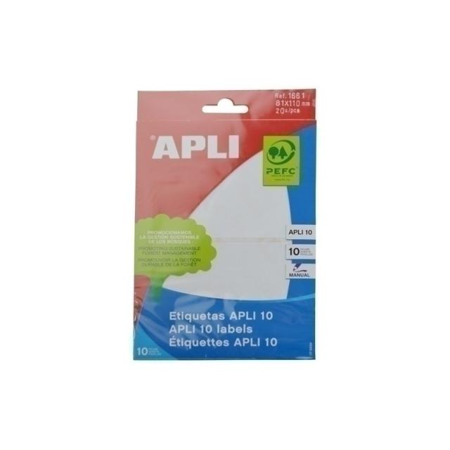 APLI - ETIQ.MAN.BOLSA APLI 01661 10h 81x110