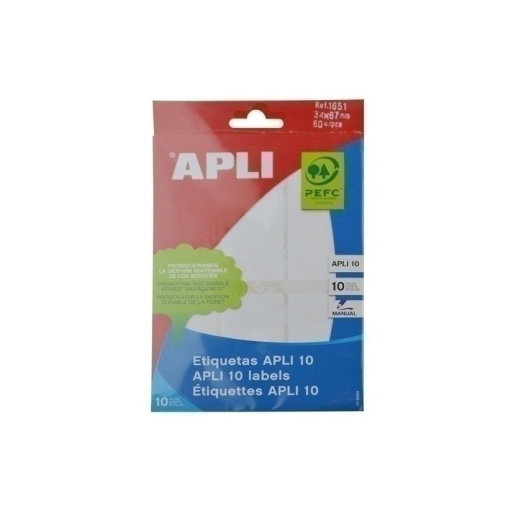 APLI - ETIQ.MAN.BOLSA APLI 01651 10h 34x67