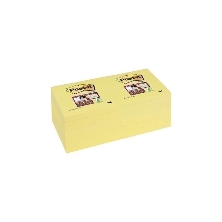 Post-It - TACO NOTAS POST-IT 654 90hj. 76X76 STIC - Pack de 12 unidades