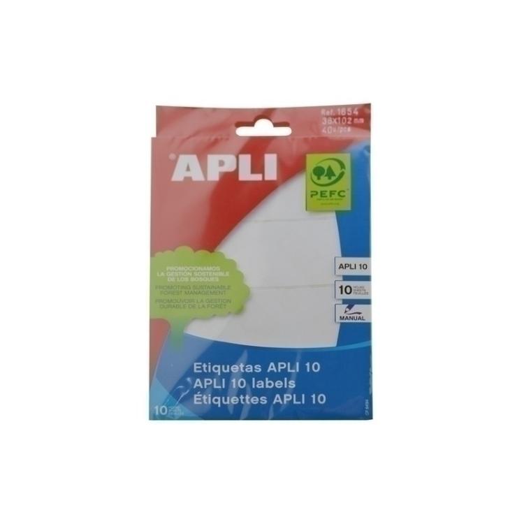 APLI - ETIQ.MAN.BOLSA APLI 01654 10h 38x102