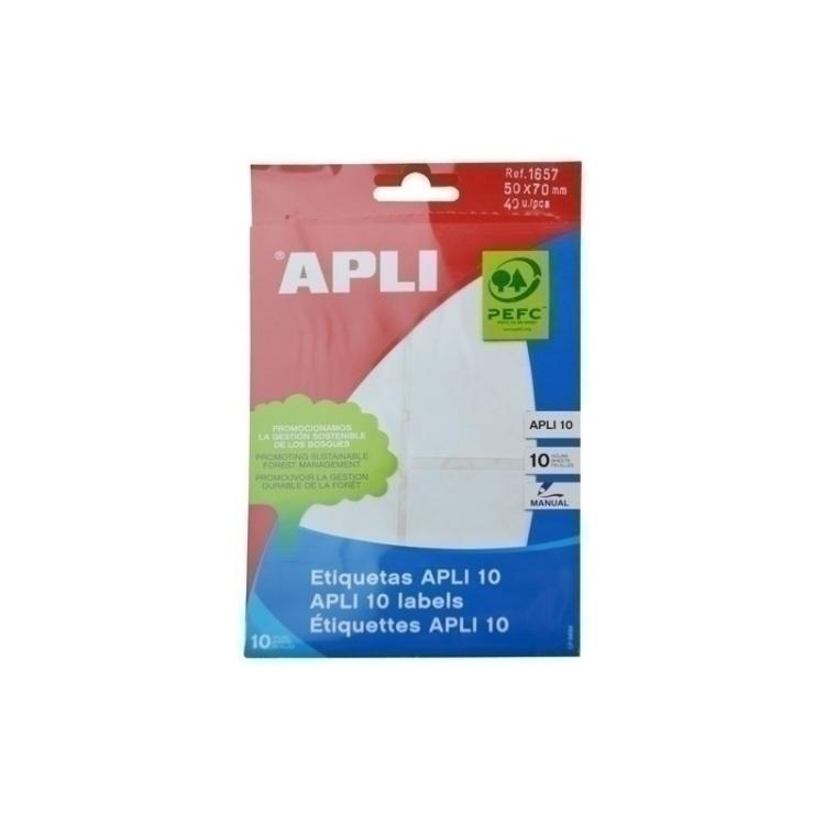 APLI - ETIQ.MAN.BOLSA APLI 01657 10h 50x70