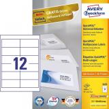 Avery - 3659 etiqueta autoadhesiva Rectángulo Permanente Blanco 1200 pieza(s)