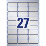 Avery - L6011-20 etiqueta autoadhesiva Rectángulo redondeado Permanente Plata 540 pieza(s)