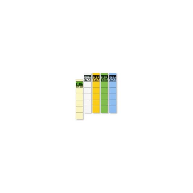 Elba - Spine Label for Lever Arch Files 190 x 34 mm Buff etiqueta autoadhesiva Multicolor 10 pieza(s)