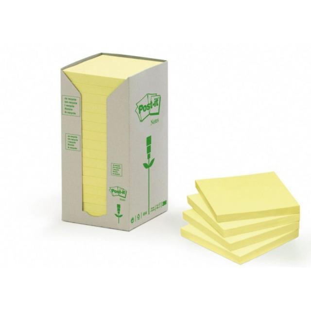 Post-It - 654-1T etiqueta autoadhesiva Amarillo 16 pieza(s)