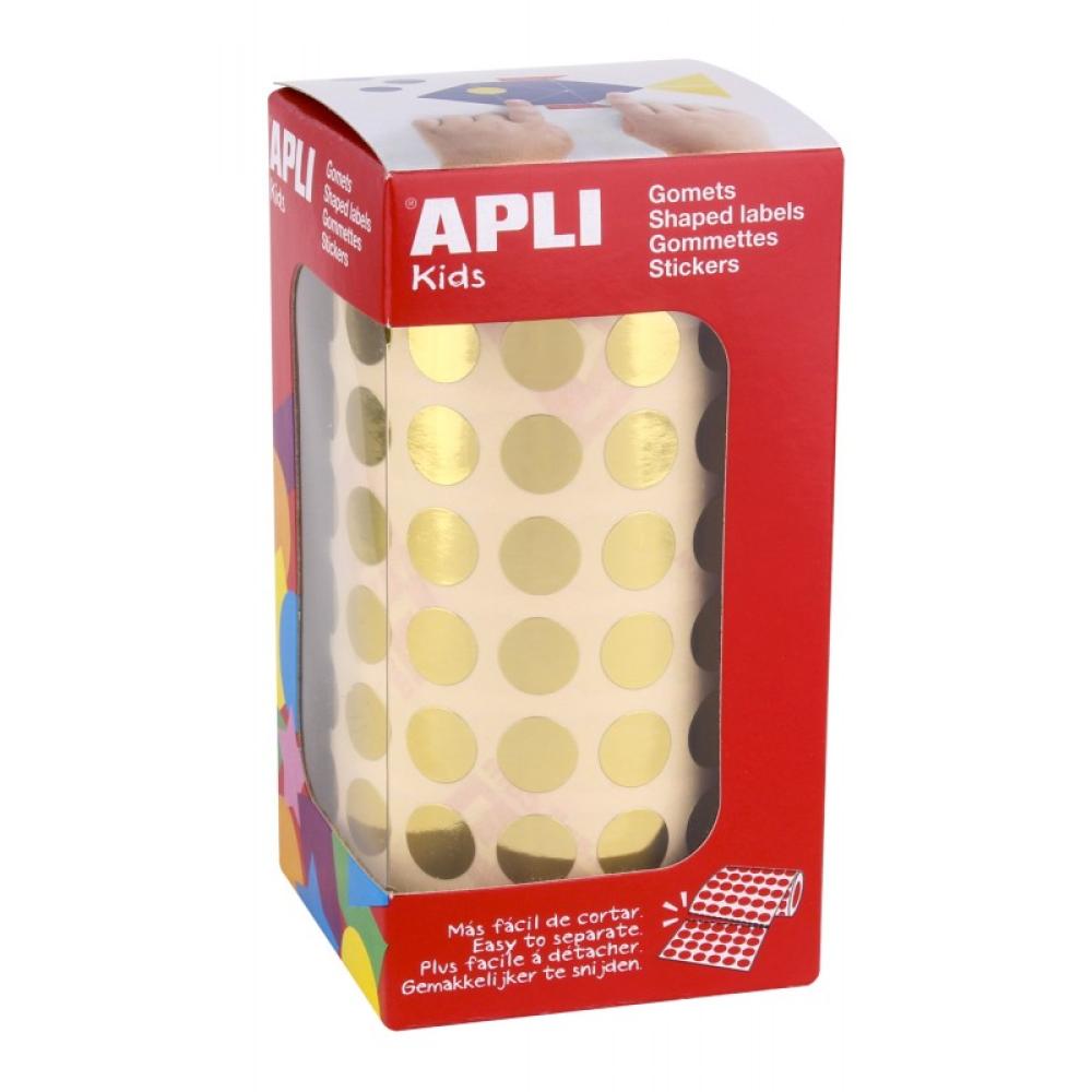 APLI - 11626 etiqueta autoadhesiva Alrededor Permanente Oro
