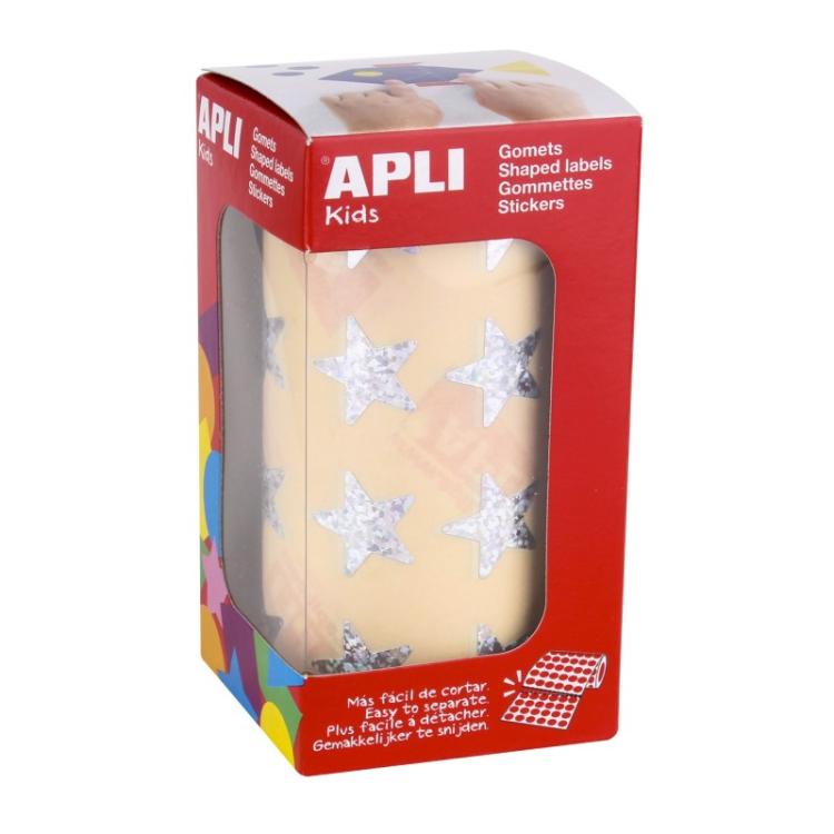 APLI - 12046 etiqueta autoadhesiva Estrella Permanente