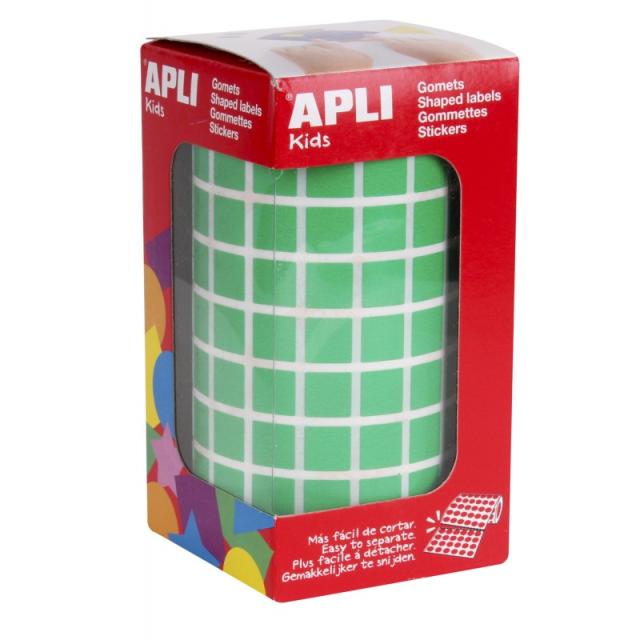 APLI - 04874 etiqueta autoadhesiva Plaza Permanente Verde