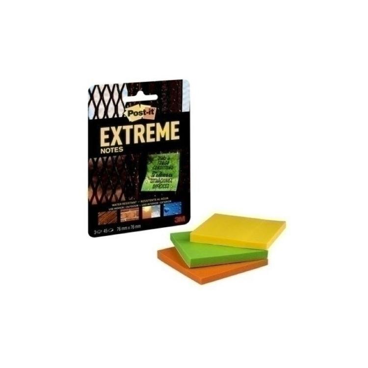 Post-It - TACO NOTAS POST-IT EXTREME 76x76 45H.P/3 - Pack de 1 Unid. EXT33M-3-UKSP
