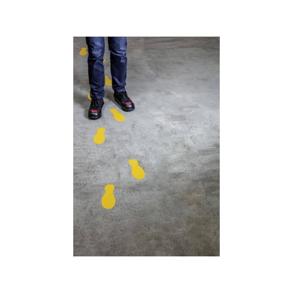 Durable - 172704 etiqueta autoadhesiva Ovalado Permanente Amarillo 10 pieza(s)