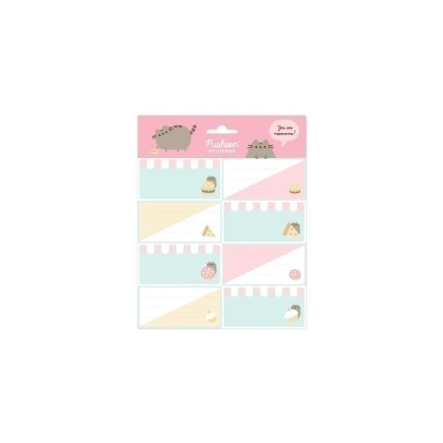 Grupo Erik - ETIQUETA ESCOLAR ERIK 15,8x20 PUSHEEN FO - Pack de 10 unidades