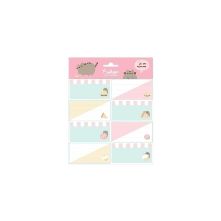 Grupo Erik - ETIQUETA ESCOLAR ERIK 15,8x20 PUSHEEN FO - Pack de 10 unidades