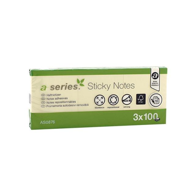 Post-It - PACK 12 BLOC NOTAS A-SERIES 40X50MM AM AS0876