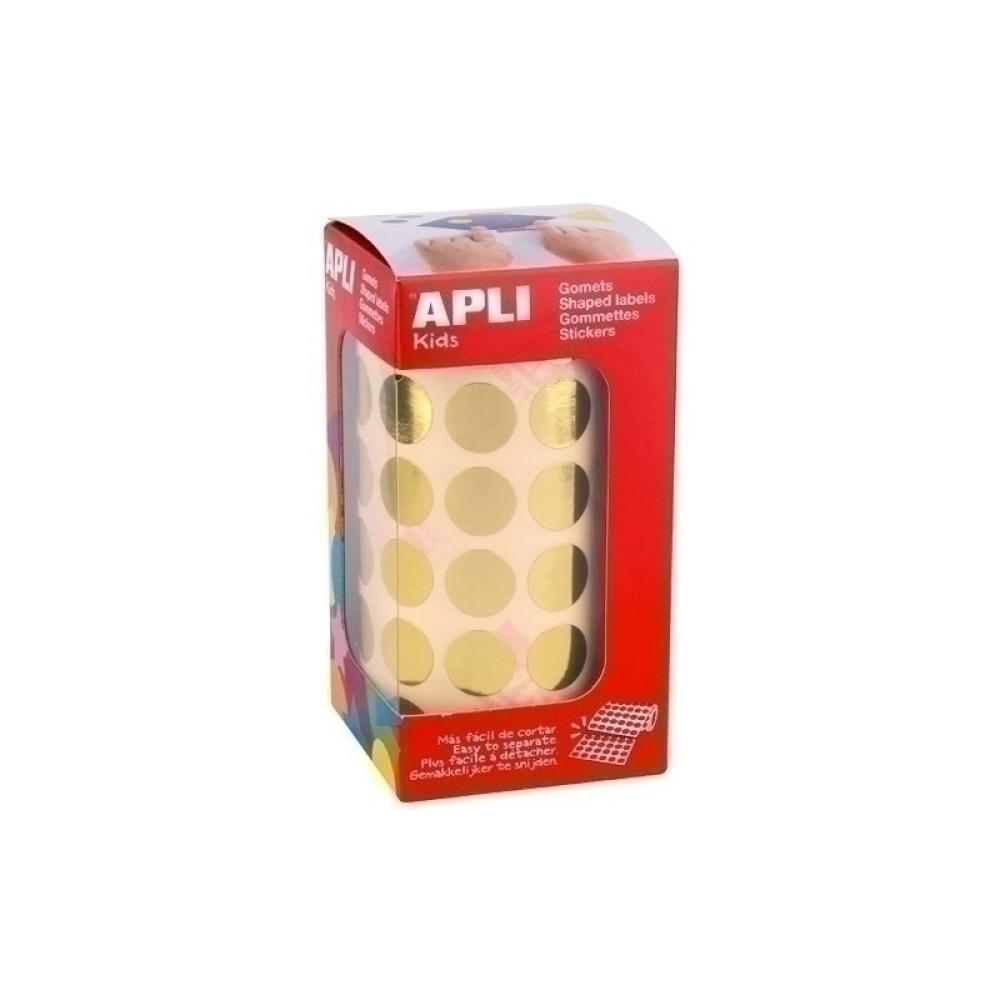 APLI - 11629 etiqueta autoadhesiva Alrededor Permanente Oro