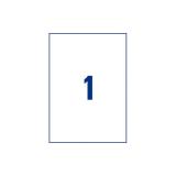 Avery - L4610-25 etiqueta autoadhesiva Rectángulo Permanente Blanco 25 pieza(s)