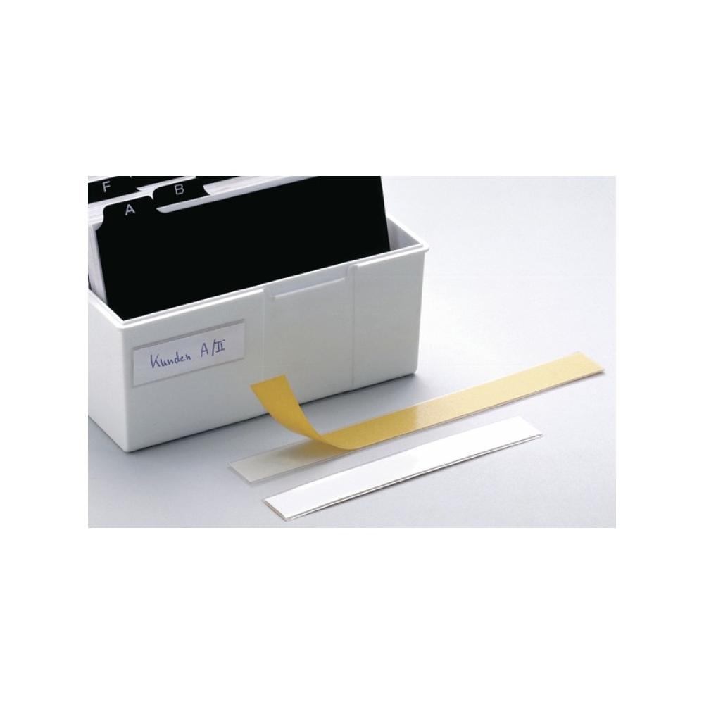 Durable - Labelfix 15 x 200 mm etiqueta autoadhesiva Rectángulo Blanco, Amarillo 10 pieza(s)