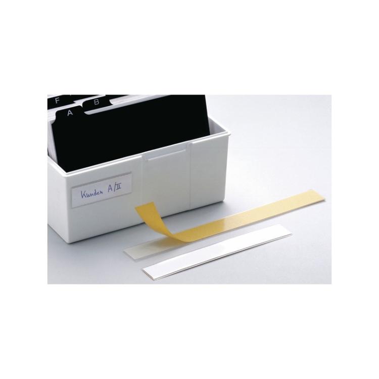 Durable - Labelfix 15 x 200 mm etiqueta autoadhesiva Rectángulo Blanco, Amarillo 10 pieza(s)