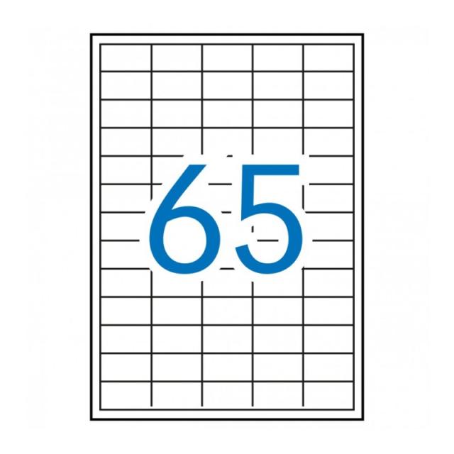 APLI - 03052 etiqueta autoadhesiva Plaza Desmontable Blanco 100 pieza(s)