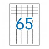 APLI - 03052 etiqueta autoadhesiva Plaza Desmontable Blanco 100 pieza(s)