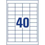 Avery - 3657 etiqueta autoadhesiva Rectángulo Permanente Blanco 4000 pieza(s)