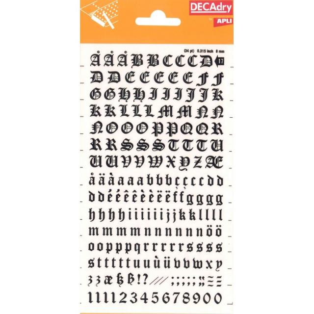 APLI - DD17F etiqueta autoadhesiva Permanente Negro