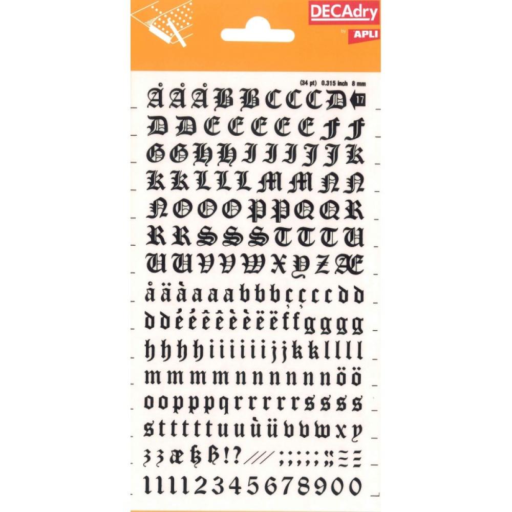 APLI - DD17F etiqueta autoadhesiva Permanente Negro