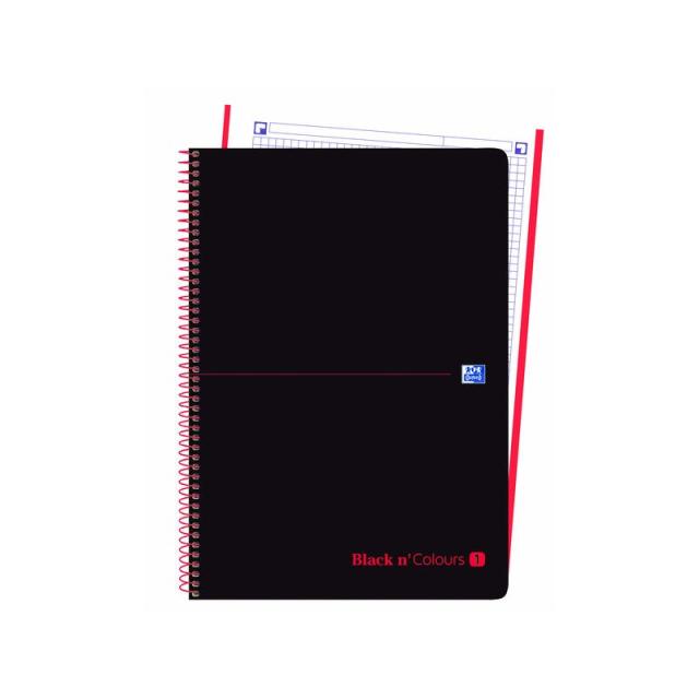 Oxford - OXF CUADERNO 1T A4+80H 5x5 ROJ 400088241