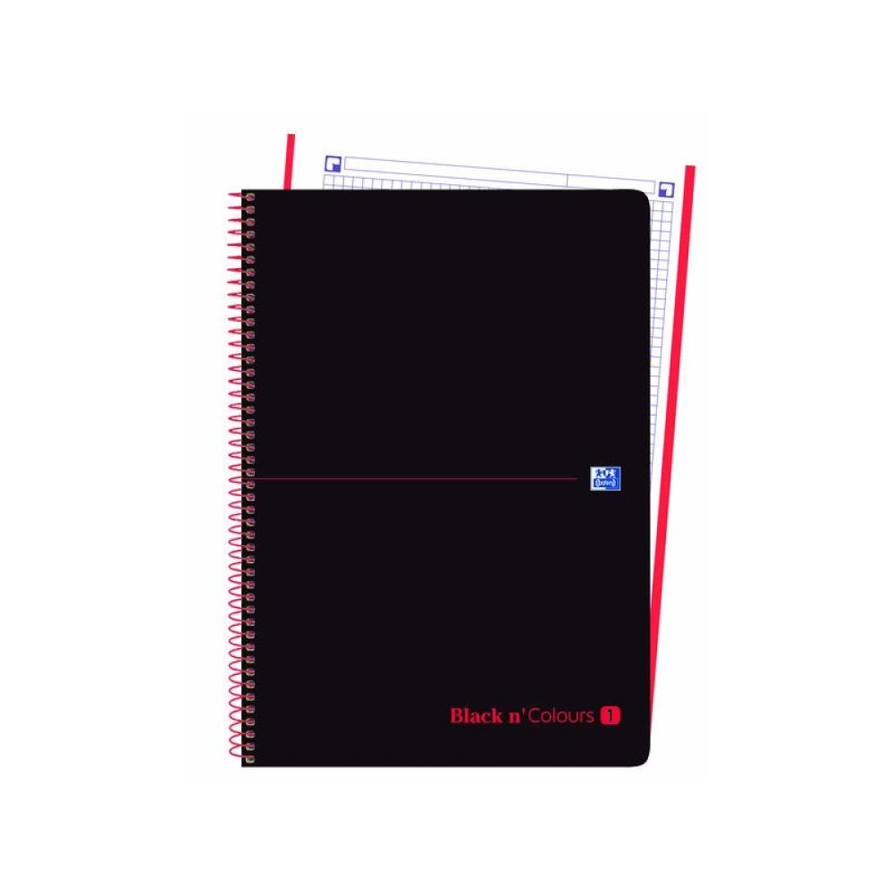 Oxford - OXF CUADERNO 1T A4+80H 5x5 ROJ 400088241