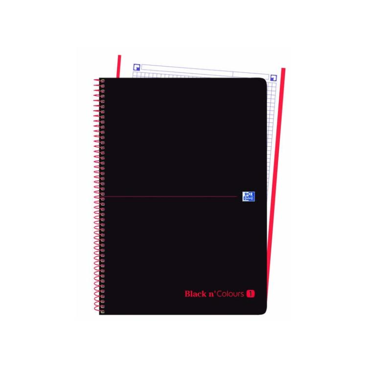 Oxford - OXF CUADERNO 1T A4+80H 5x5 ROJ 400088241