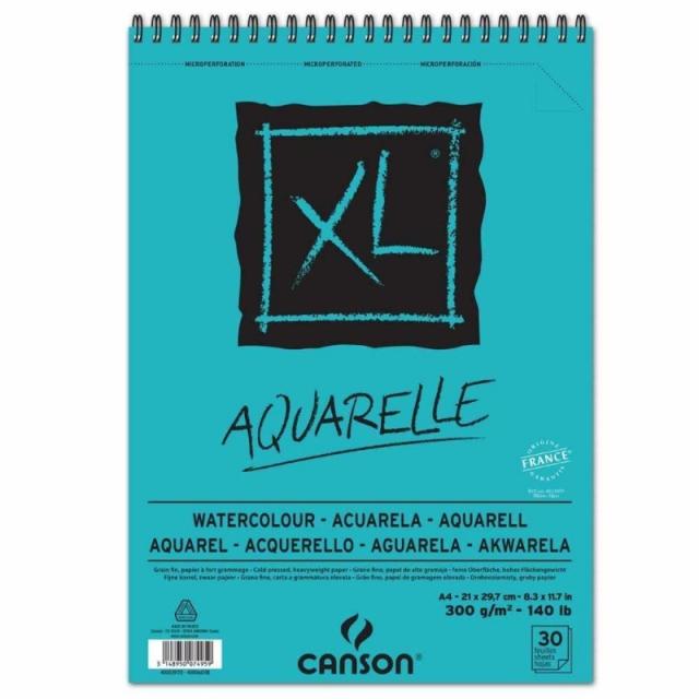 Canson - XL Aquarelle A4 cuaderno y block 30 hojas Azul