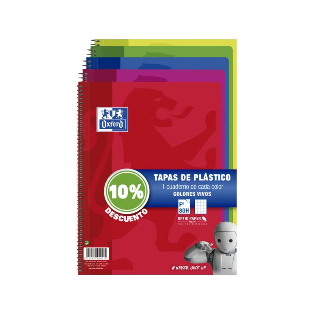 Oxford - 400091365 cuaderno y block A4 80 hojas Colores surtidos