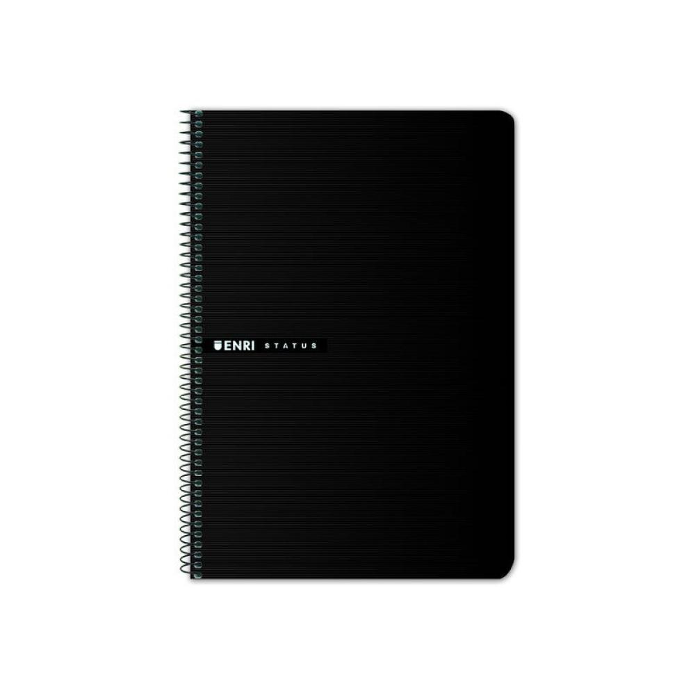 ENRI - 100435747 cuaderno y block 100 hojas Negro