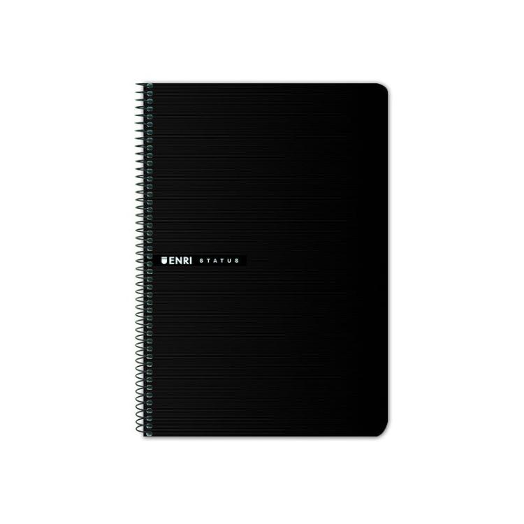 ENRI - 100435747 cuaderno y block 100 hojas Negro