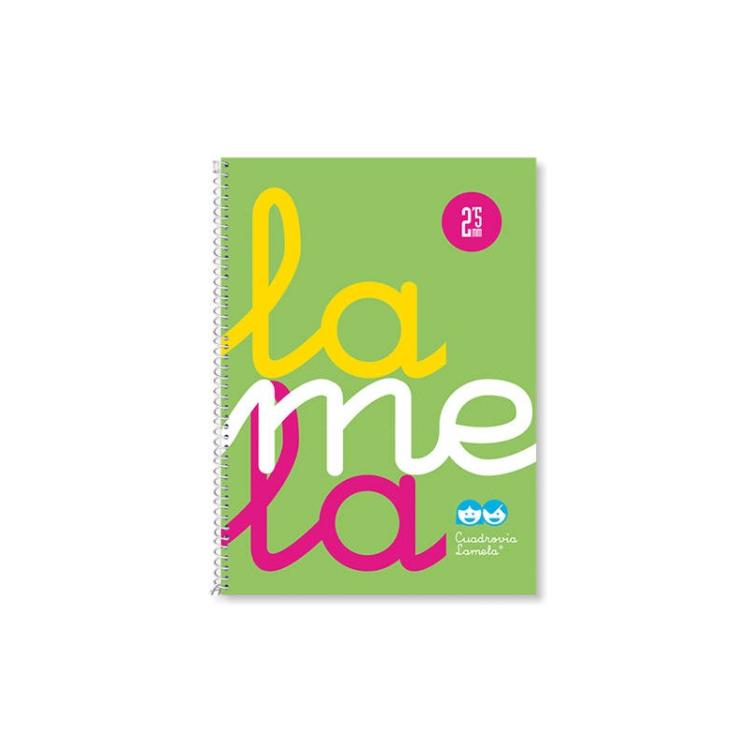 Lamela - CUADERNO CUARTO FLÚOR POLIPROPILENO RAYADO 4 MM.COLORES SURTIDOS LAMELA 7CTP004S - Color no elegible