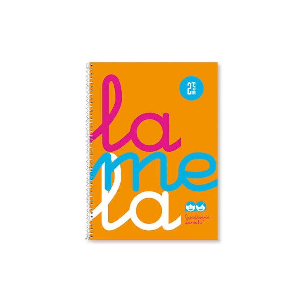 Lamela - CUADERNO CUARTO FLÚOR POLIPROPILENO RAYADO 3 MM.COLORES SURTIDOS LAMELA 7CTP003S - Color no elegible